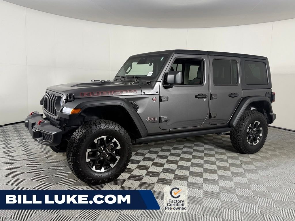 Certified Used 2025 Gray Jeep Rubicon image 1