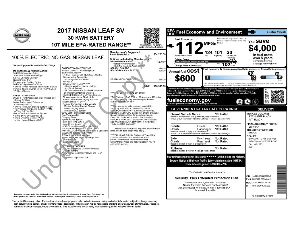 Used 2017 Black Nissan SV image 34