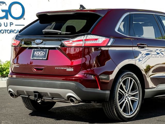 Used 2020 Burgundy Velvet Metallic Tinted Clearcoat Ford Titanium image 8