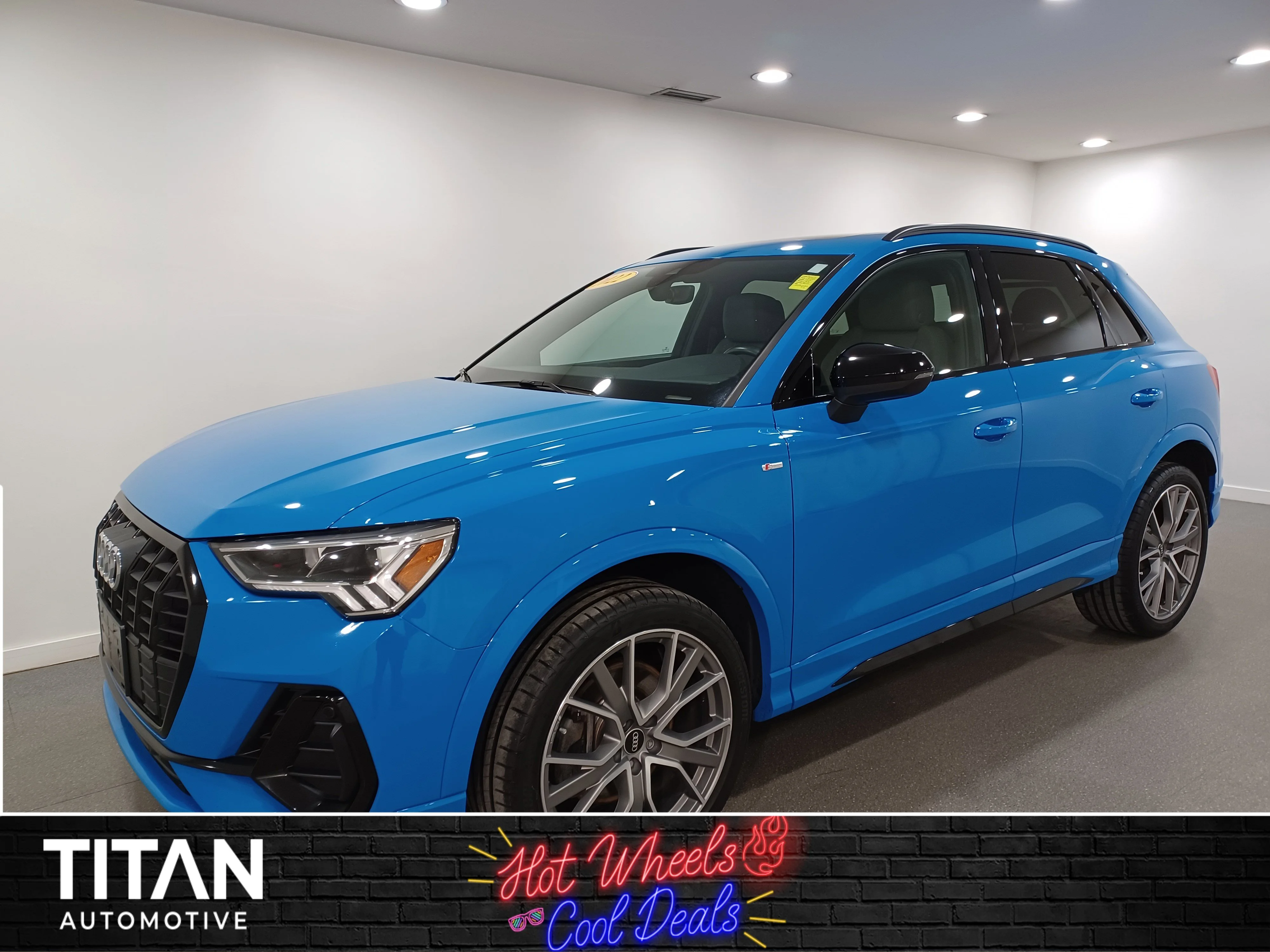 Certified Used 2022 Turbo Blue Audi 2.0 Progressiv S-Line TFSI Quattro*Turbo Blue | Htd Leather | Pano Roof | Htd Steering Wheel image 1