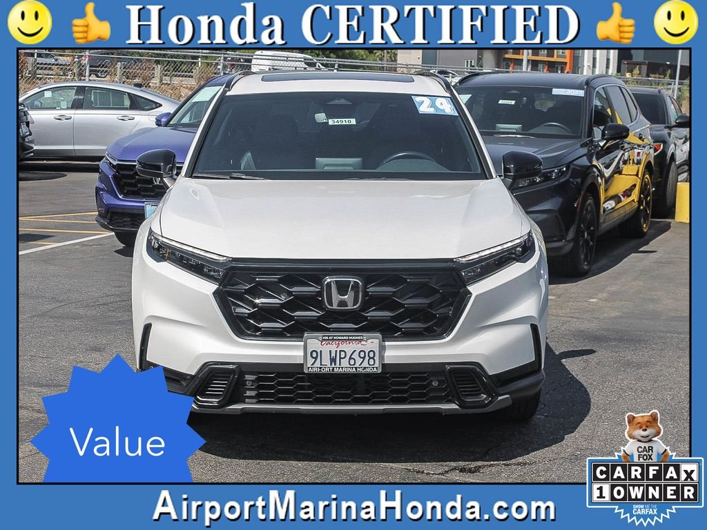 Certified Used 2024 Platinum White Pearl Honda HYBRID 2WD SPORT-L image 24