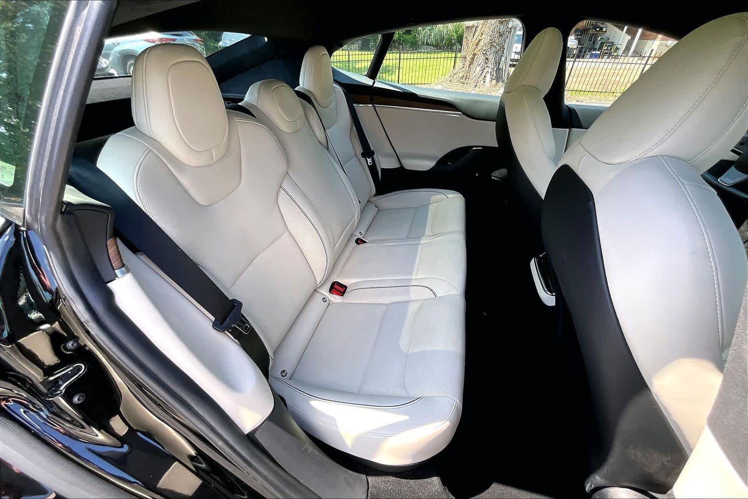 Used 2021 Solid Black Tesla Plaid image 19