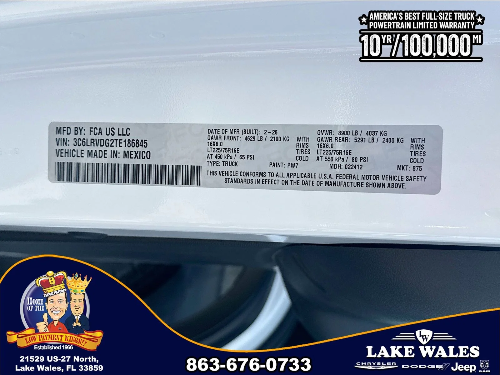New 2026 Bright White Clearcoat RAM High Roof image 26