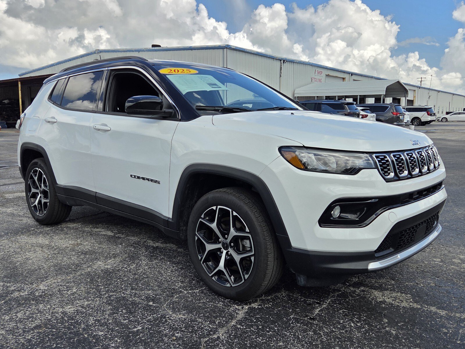 Used 2025 Bright White Clearcoat Jeep Limited image 7