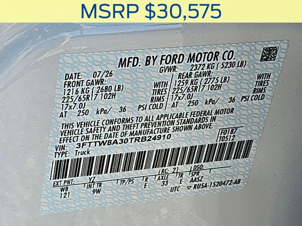 New 2026 White Ford XL image 34