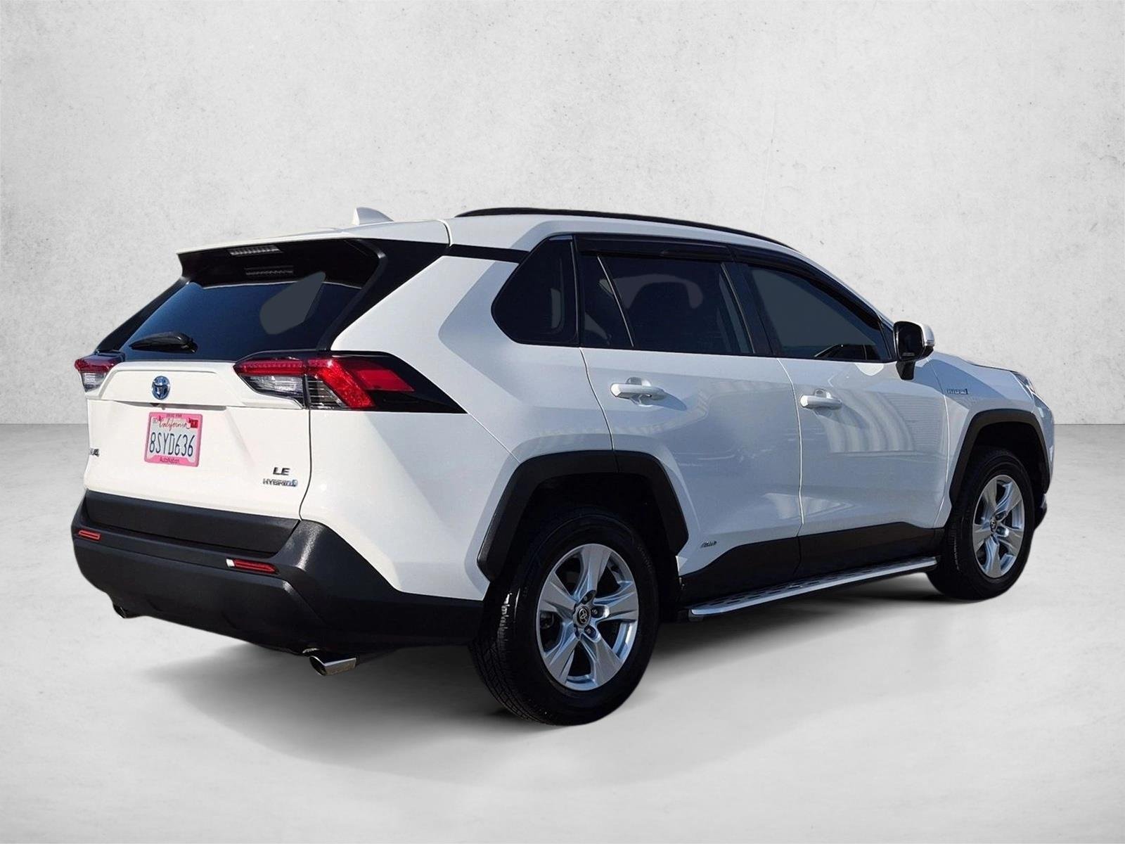 Used 2021 Super White Toyota Hybrid LE image 5