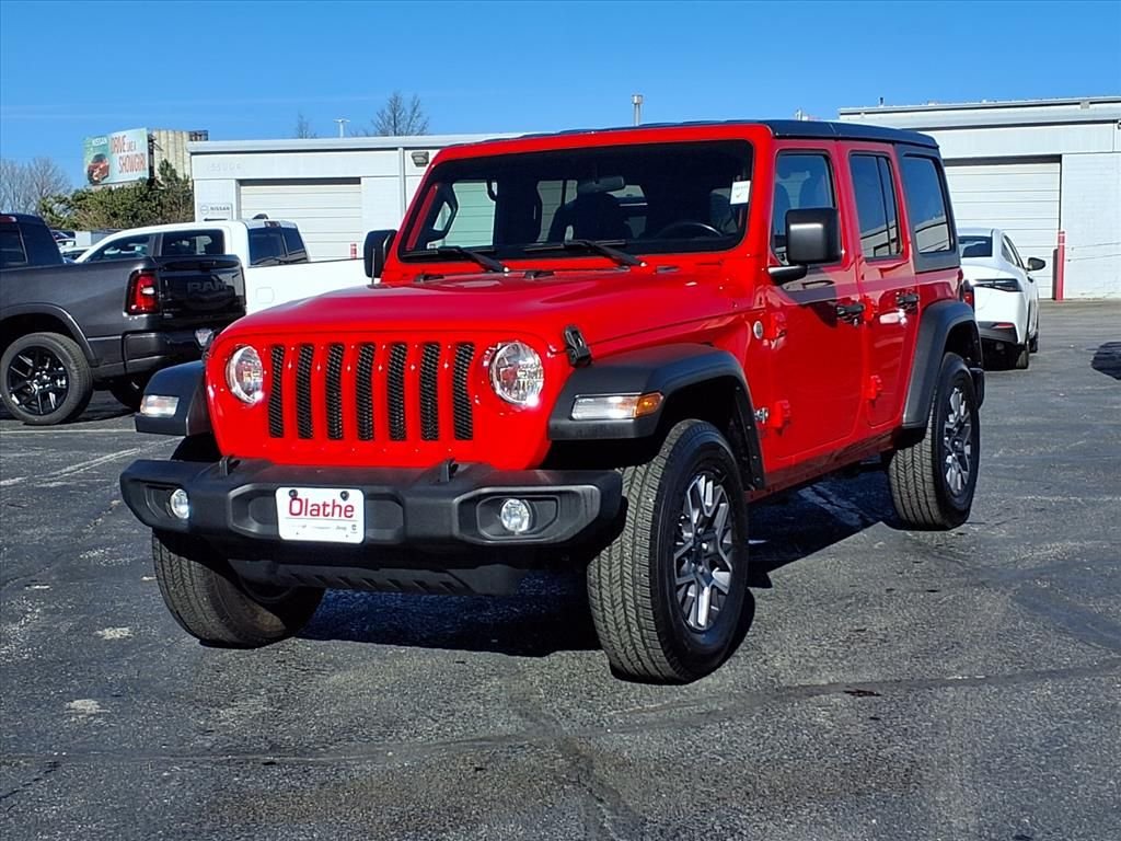 Certified 2019 Jeep Wrangler Unlimited Sport S with VIN 1C4HJXDN5KW639912 for sale in Kansas City