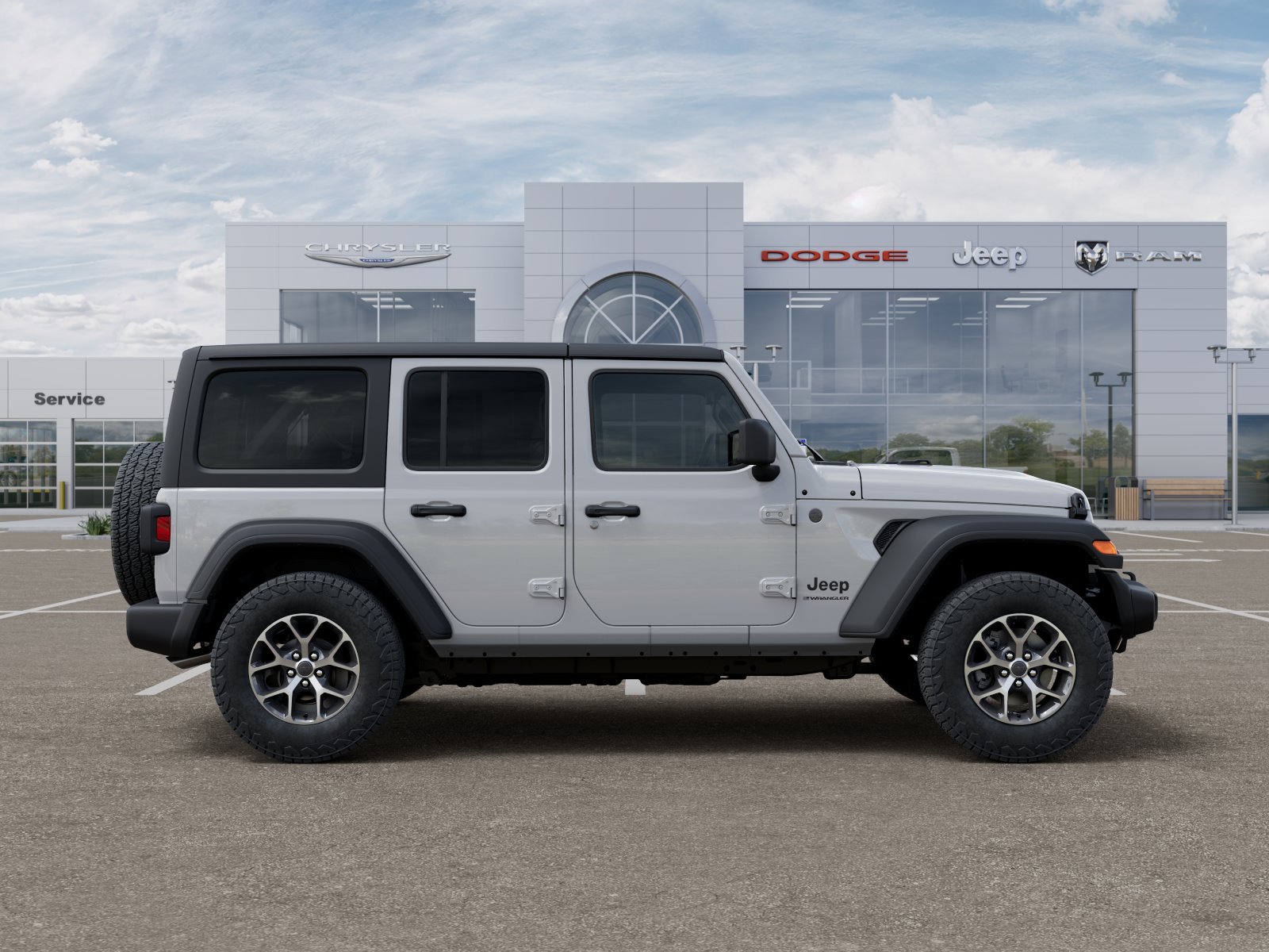 New 2025 Bright White Clearcoat Jeep Sport S image 39