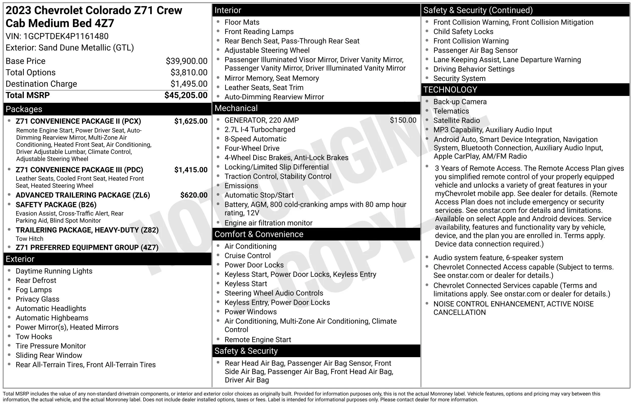 Used 2023 Sand Dune Metallic Chevrolet Z71 image 43