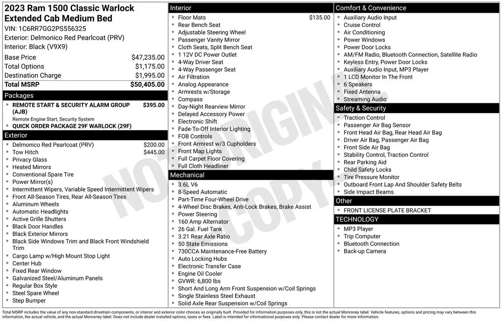 Certified Used 2023 Red Ram Warlock image 7