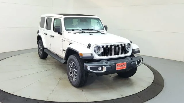 New 2026 Bright White Clear-Coat Exterior Paint Jeep Sahara image 14