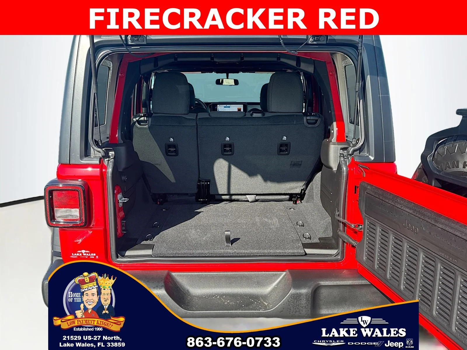 New 2026 Firecracker Red Clear-Coat Exterior Paint Jeep Sport image 23