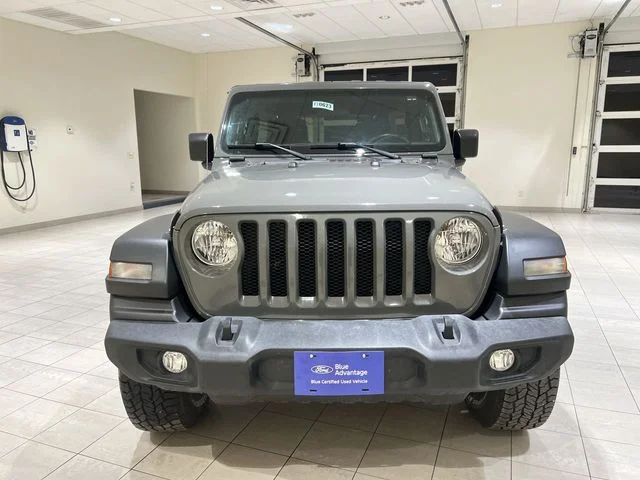 Certified Used 2021 Gray Jeep Unlimited Sport image 8