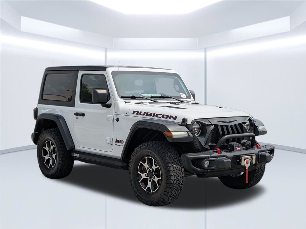 Used 2021 Bright White Clearcoat Jeep Rubicon image 8