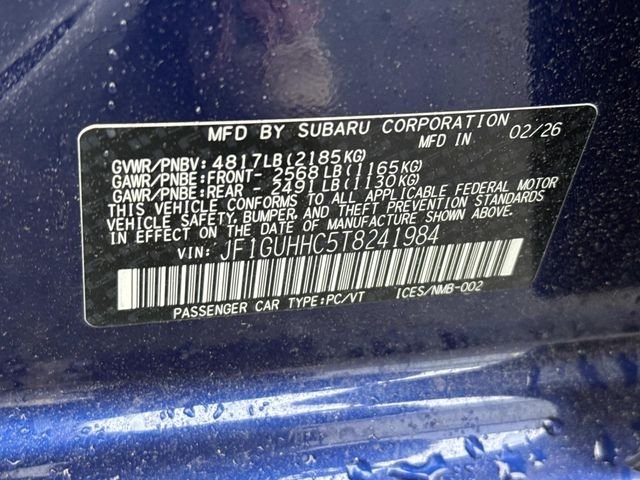 Used 2026 Blue Subaru 2.5RS image 31