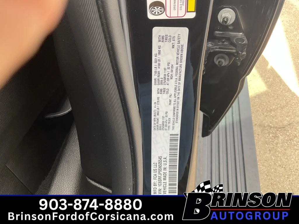 Used 2025 Diamond Black Crystal Pearlcoat Ram Laramie image 34