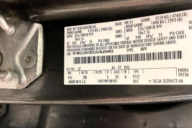 Used 2018 Gray Ford SEL image 4