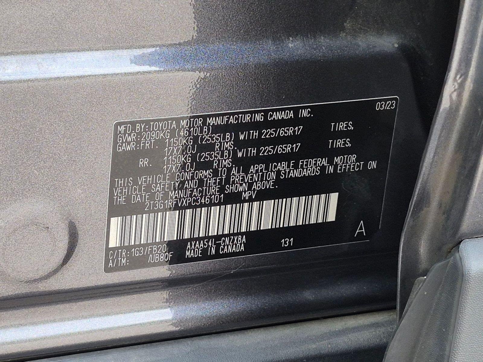 Used 2023 Magnetic Gray Metallic Toyota LE image 34