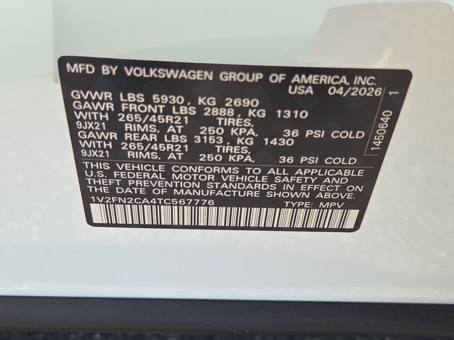 Certified Used 2026 White Volkswagen 2.0T SEL Premium R-Line image 5