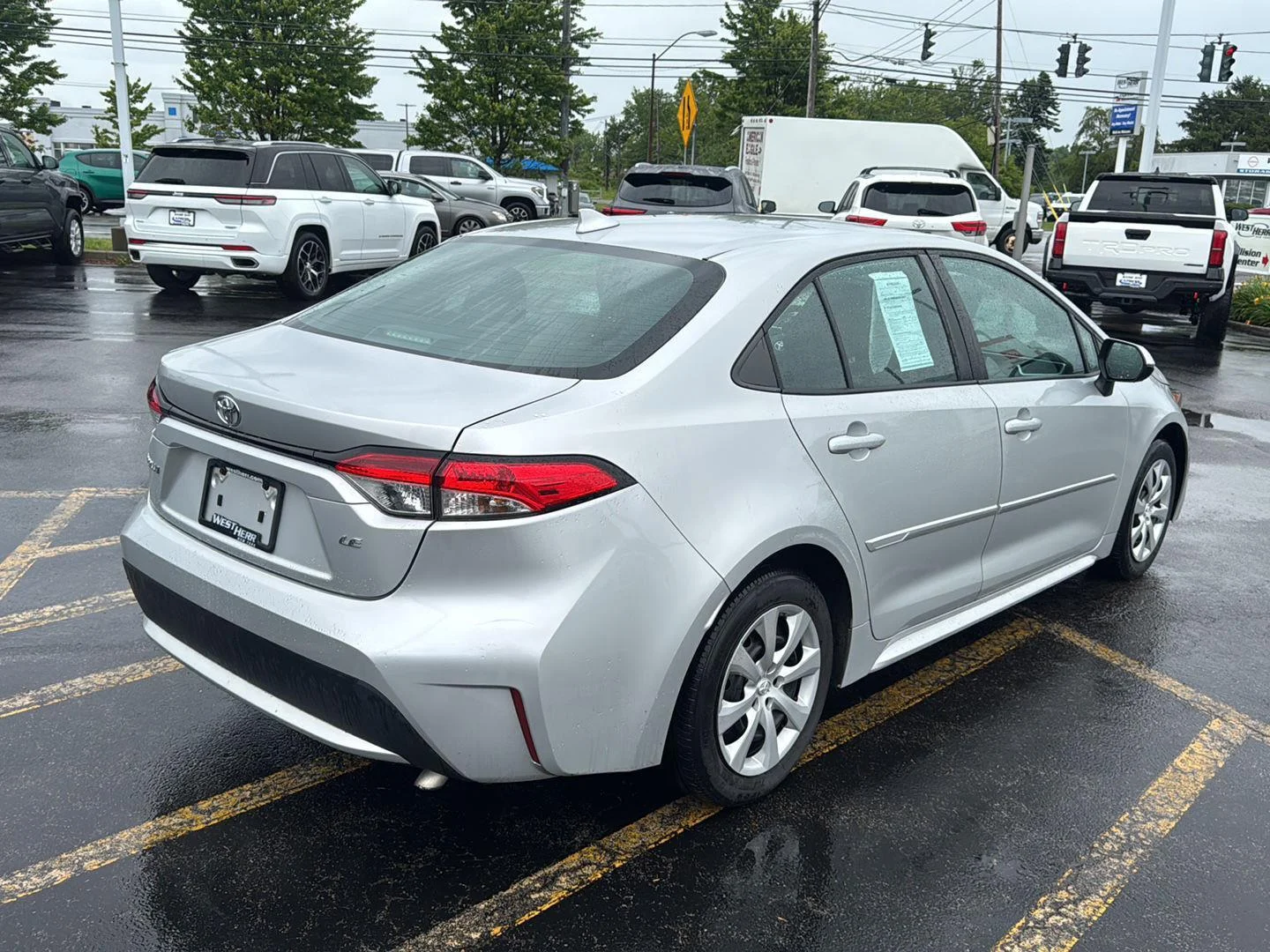 Used 2020 Classic Silver Metallic Toyota LE image 6