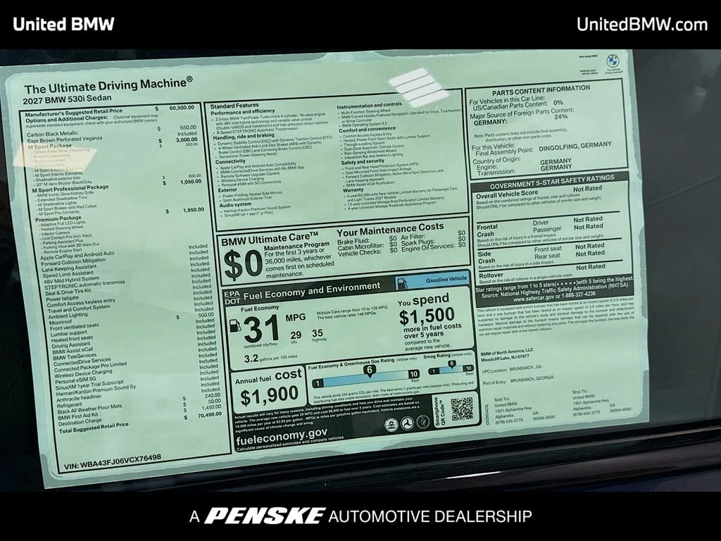 2027 BMW 5 Series 530i - Photo 15
