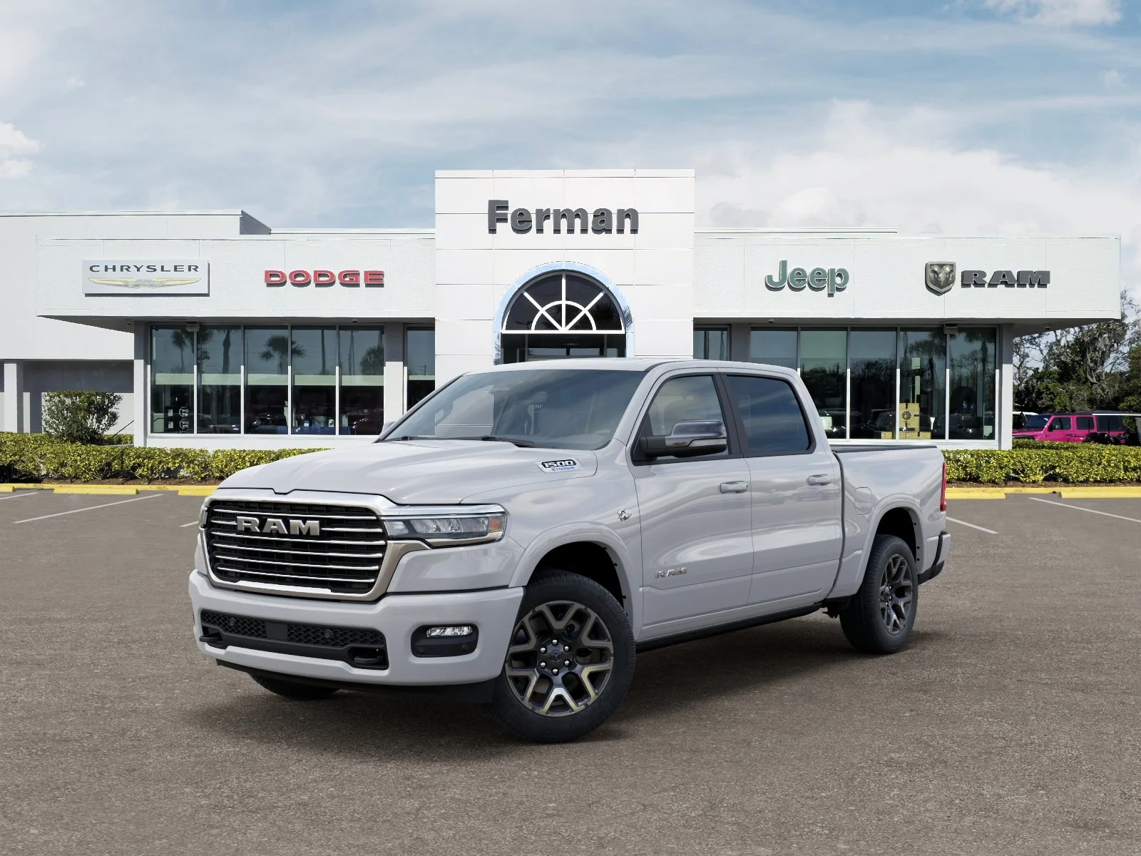 New 2026 Bright White Clear-Coat Exterior Paint RAM Laramie image 34