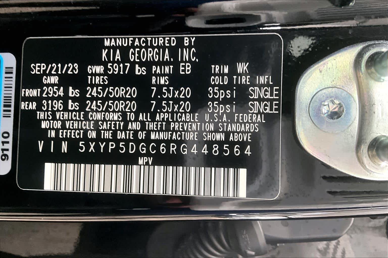 Used 2024 Ebony Black Kia SX Prestige image 34
