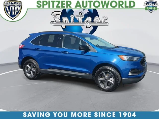 Certified Used 2022 Atlas Blue Metallic Ford SEL image 2