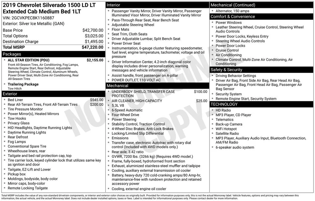 Used 2019 Silver Chevrolet LT image 7