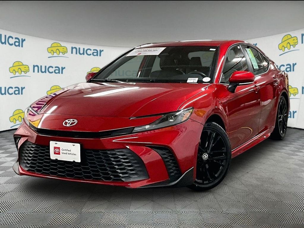 Used 2025 Red Toyota SE image 3