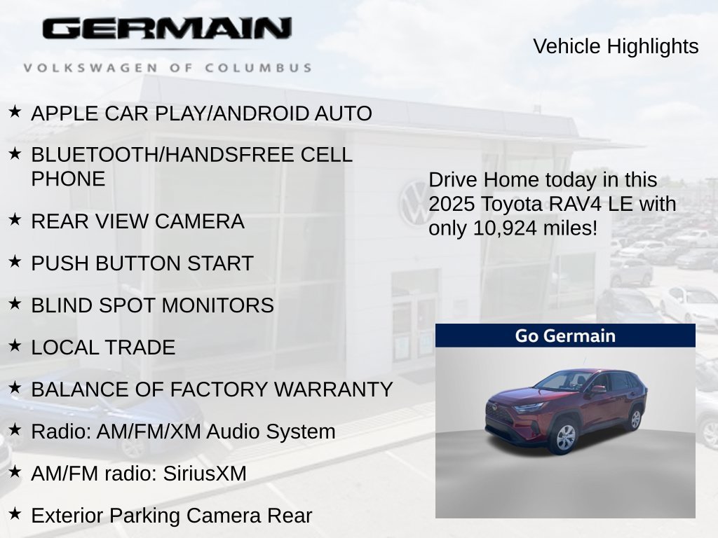 Used 2025 Red Toyota LE image 5