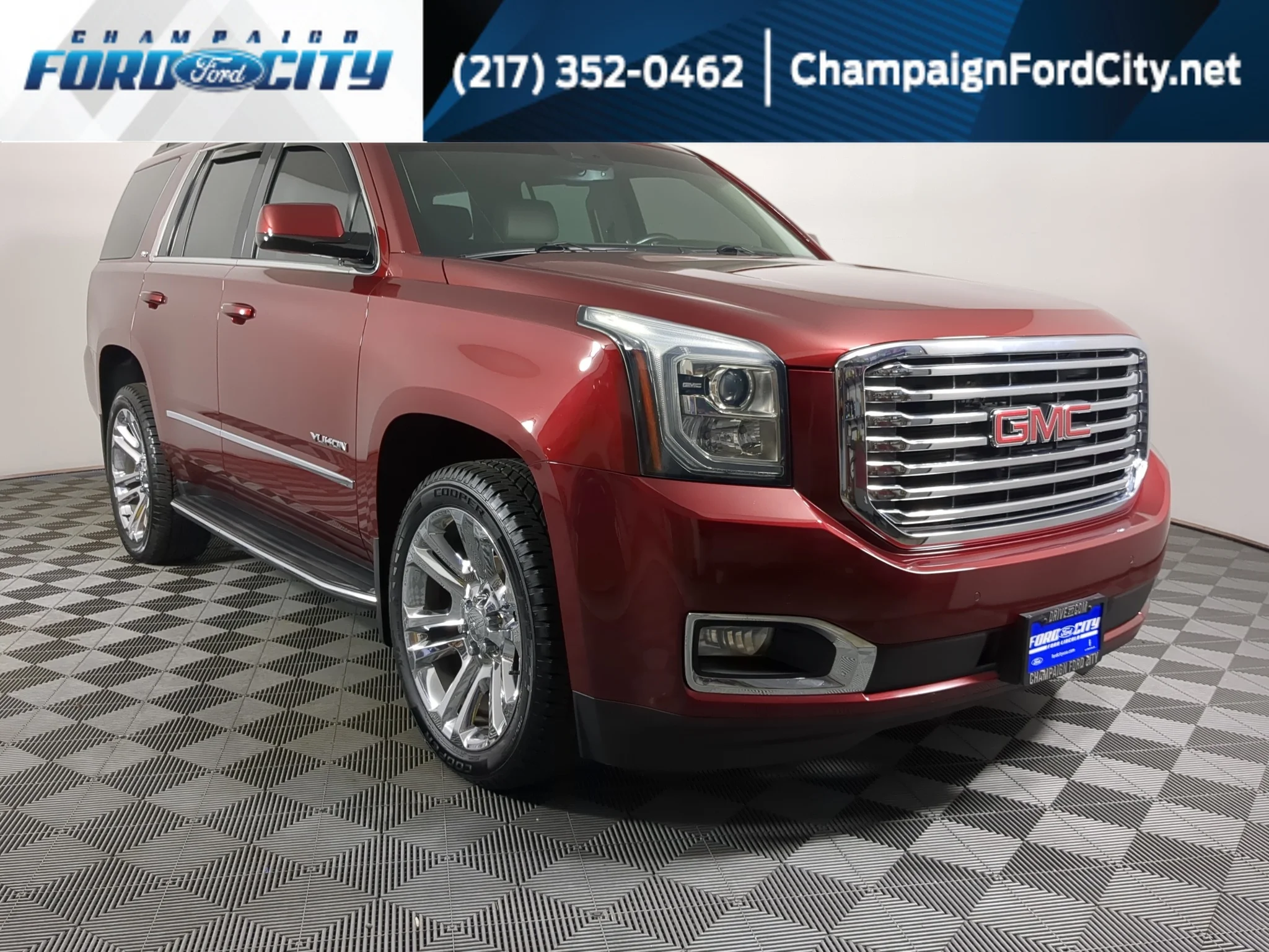 Used 2018 Crimson Red Tintcoat GMC SLT image 1