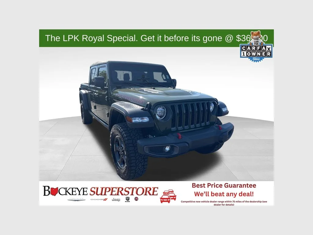 Used 2022 Green Jeep Rubicon image 1