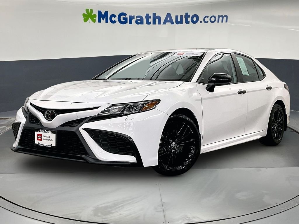 Used 2021 White Toyota SE Nightshade image 2