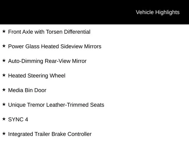 New 2026 Agate Black Metallic Ford Tremor® image 10
