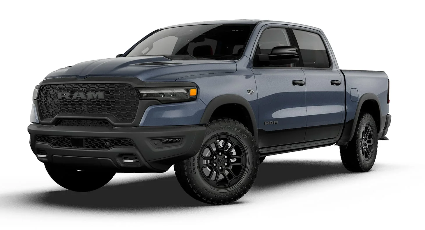 New 2027 Forged Blue Metallic Exterior Paint RAM REBEL image 1