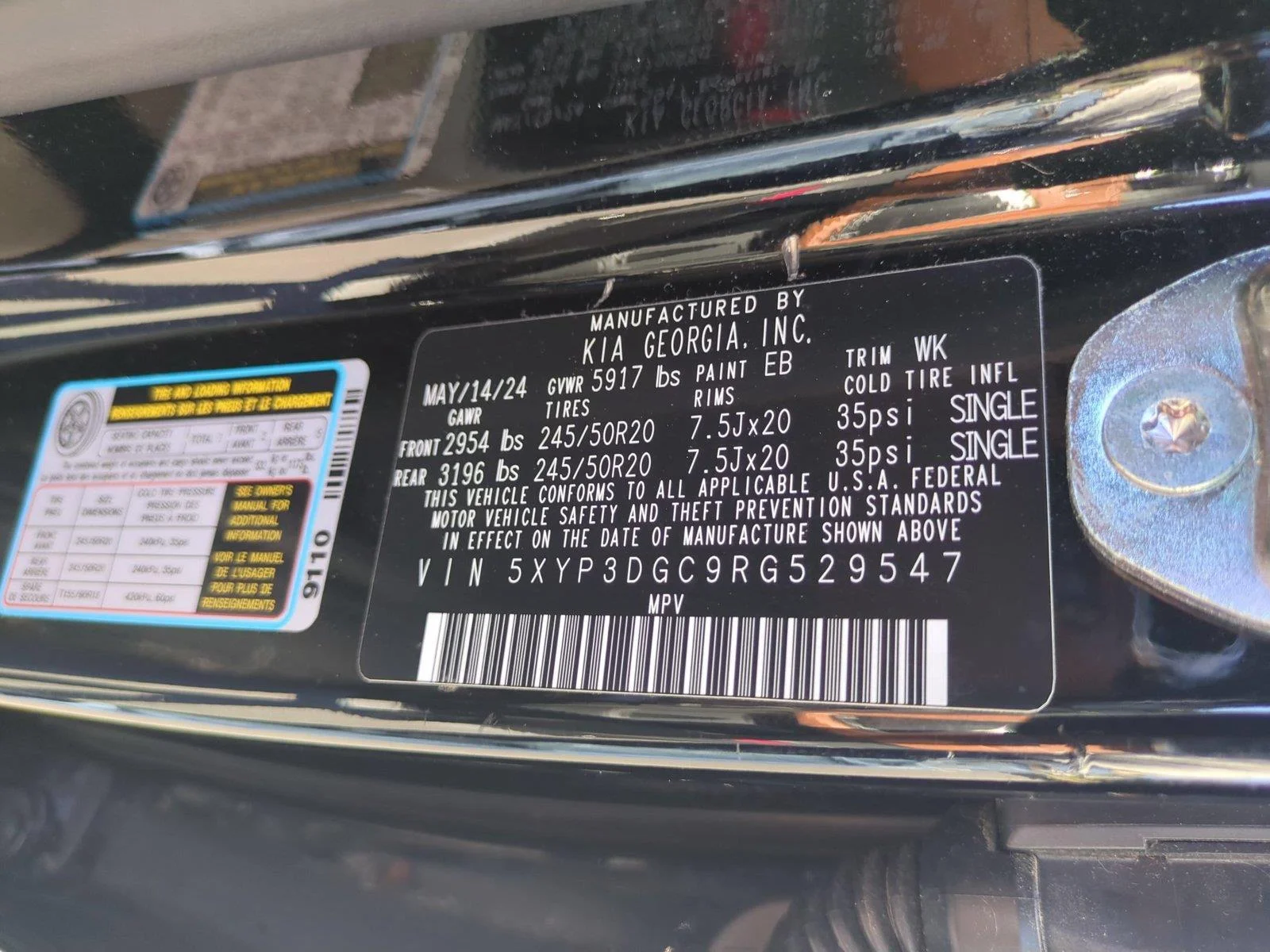 Used 2024 Ebony Black Kia EX X-Line image 42