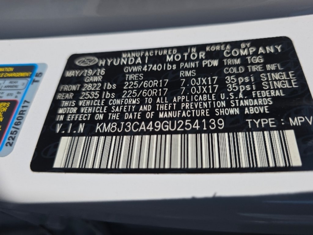 Used 2016 Dazzling White Hyundai SE image 35