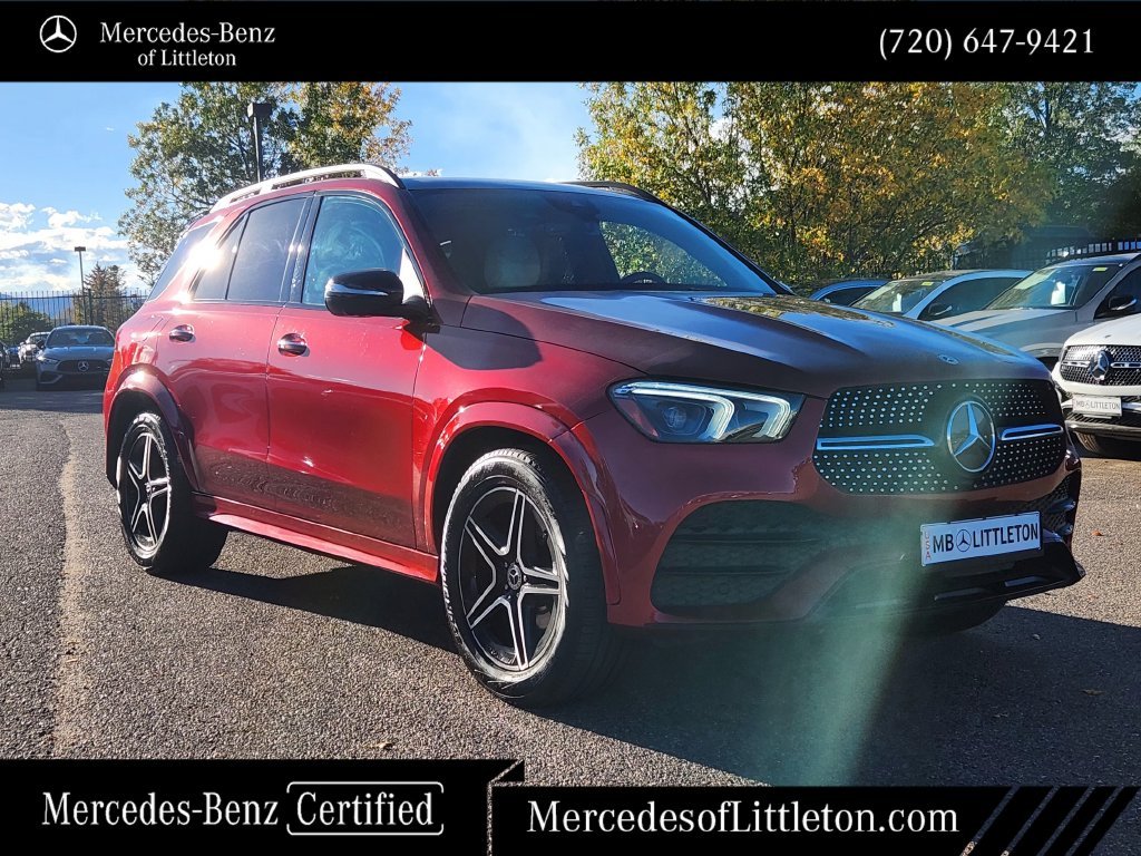 Certified Used 2021 Red Mercedes-Benz GLE 350 image 3