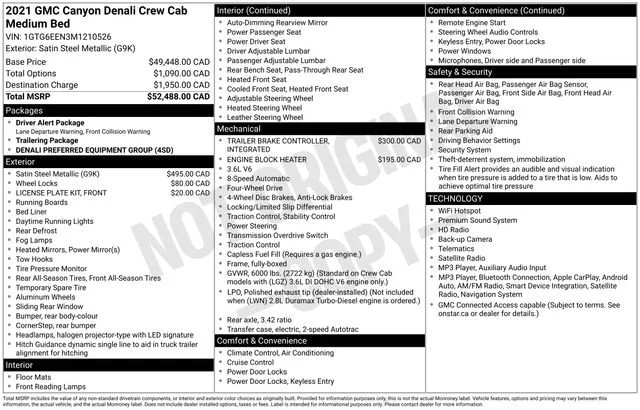 Used 2021 Steel Metallic GMC Denali image 31