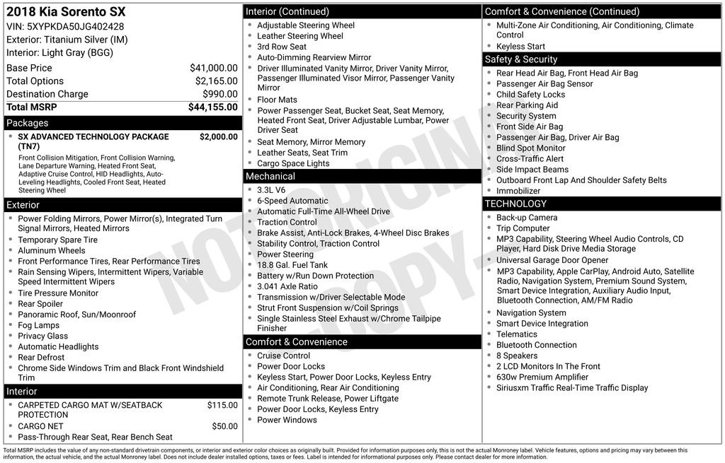 Used 2018 Silver Kia SX image 9