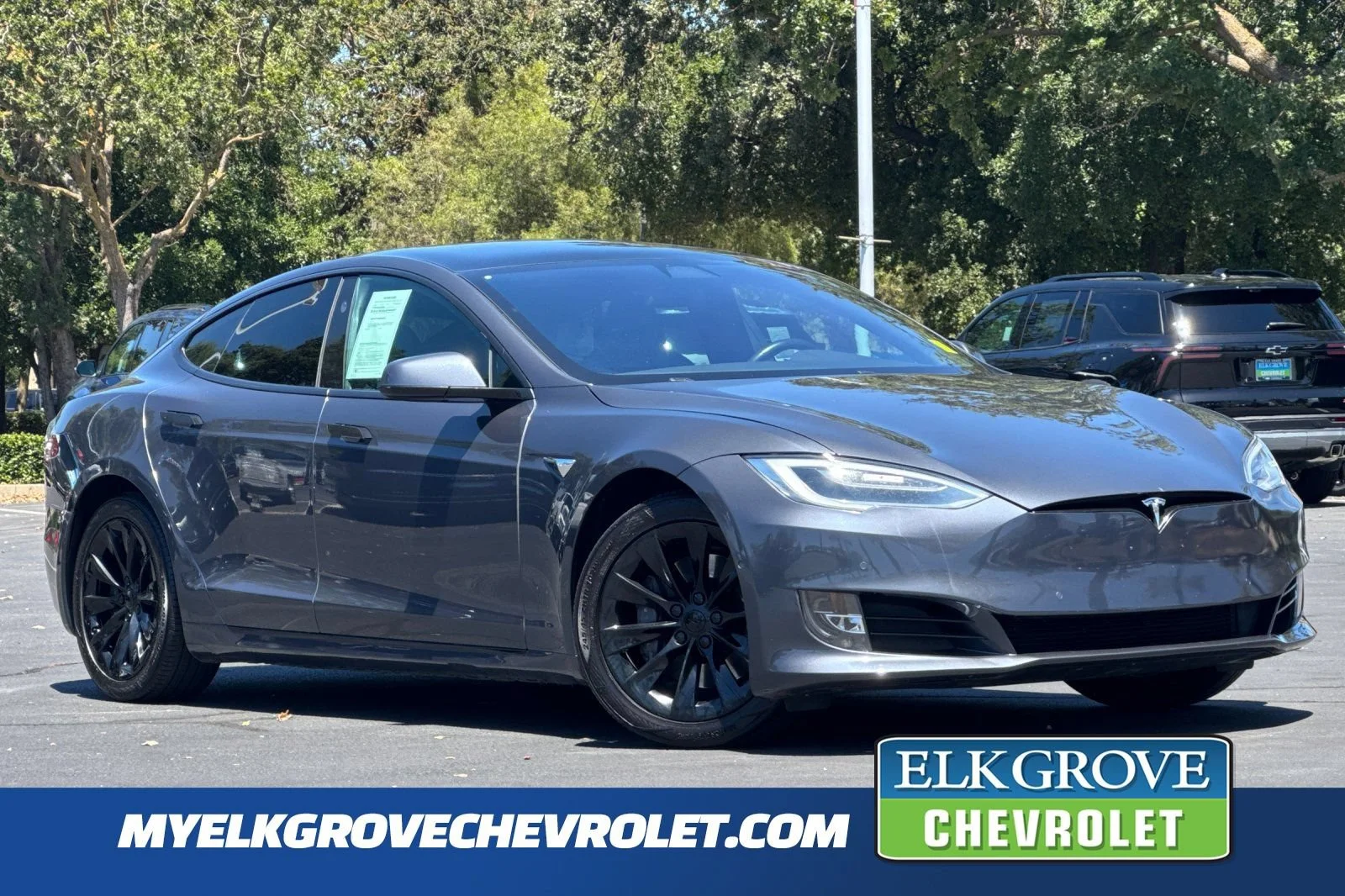 Used 2019 Gray Tesla 75D image 1