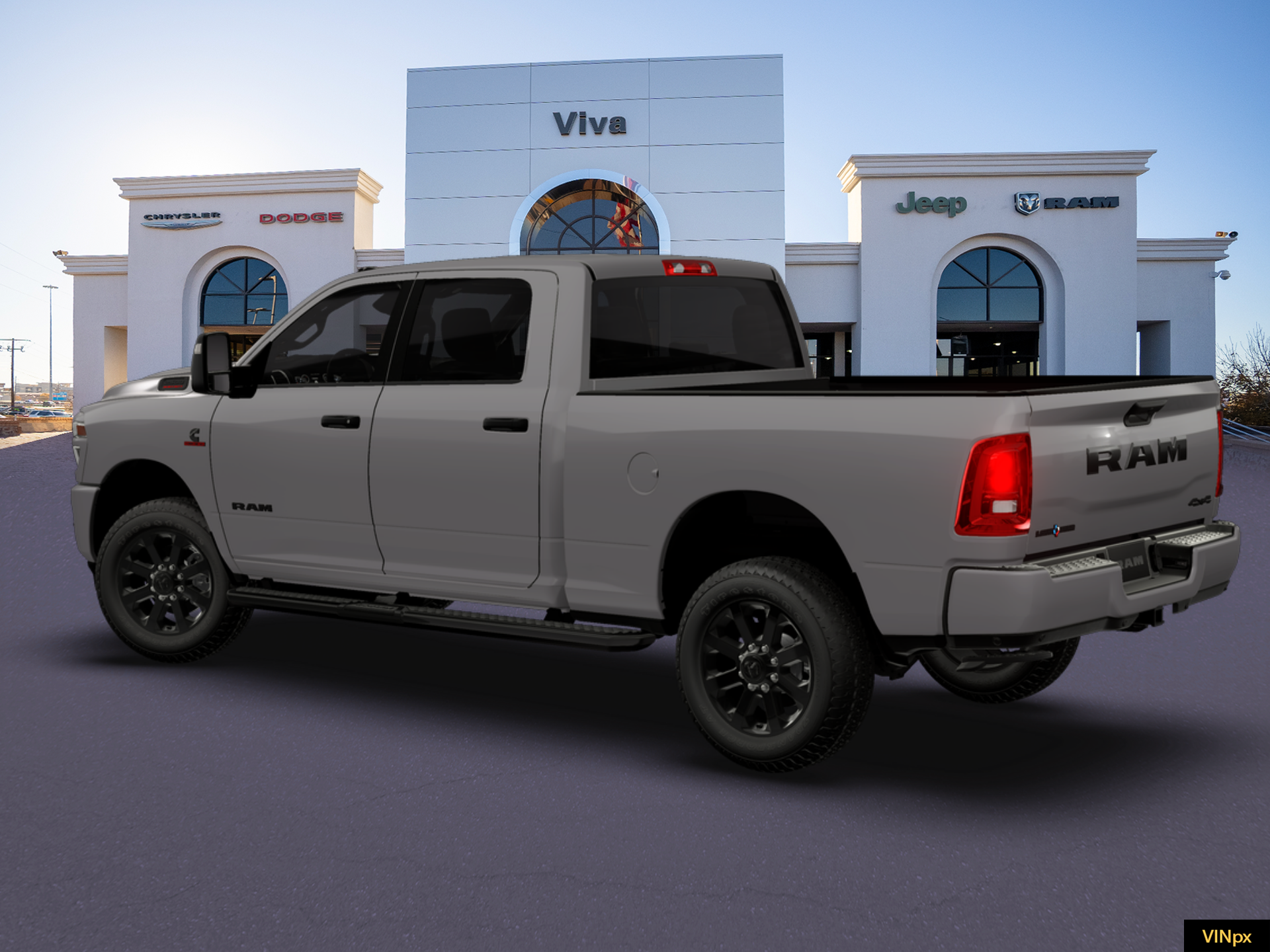 New 2026 Ceramic Gray Clear-Coat Exterior Paint RAM Big Horn image 4