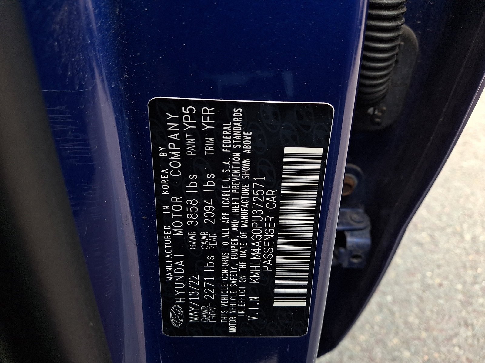 Used 2023 Intense Blue Hyundai SEL image 27
