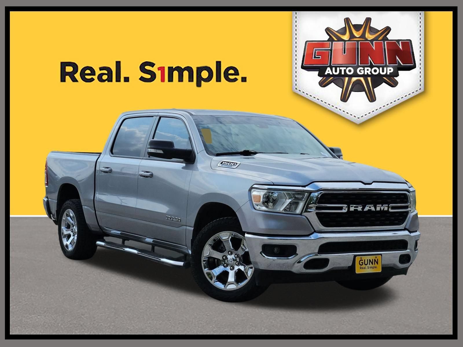 Used 2022 Billet Silver Metallic Clearcoat Ram Lone Star image 1