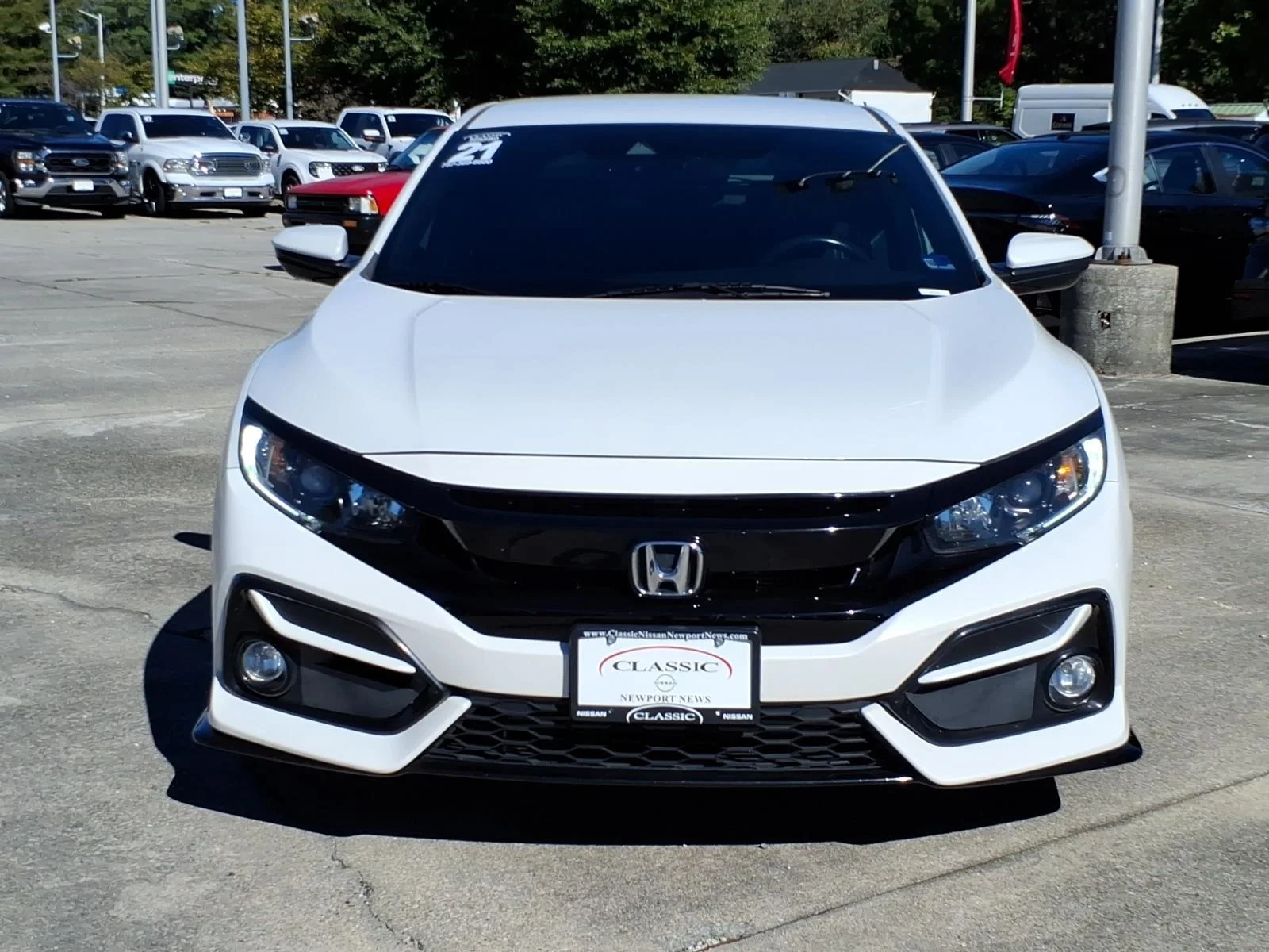 Used 2021 Platinum White Pearl Honda Sport image 2