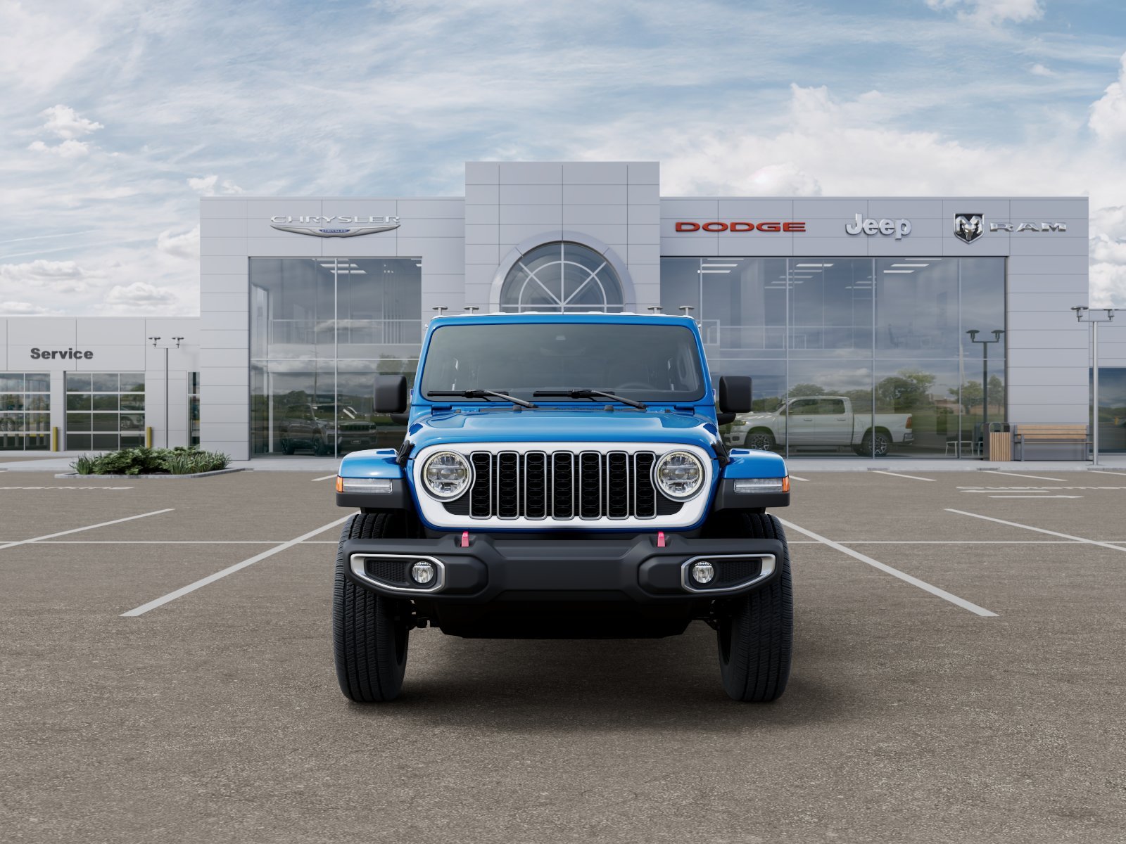 New 2026 Hydro Blue Pearl-Coat Exterior Paint Jeep Sahara image 37