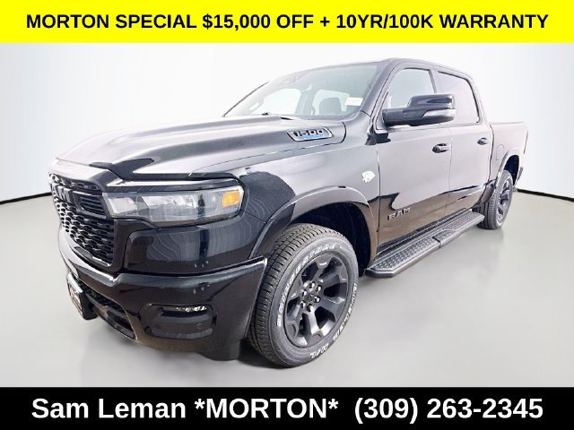 New 2026 Diamond Black Crystal Pearl-Coat Exterior Paint Ram Big Horn/Lone Star image 3