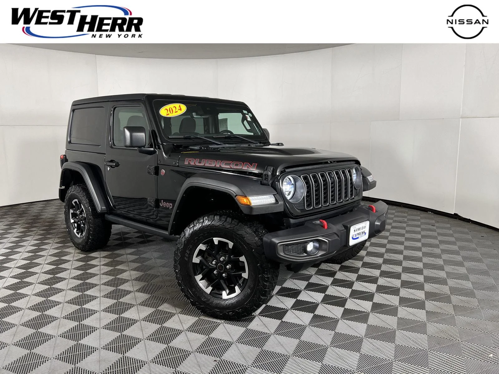 Used 2024 Black Clearcoat Jeep Rubicon image 1