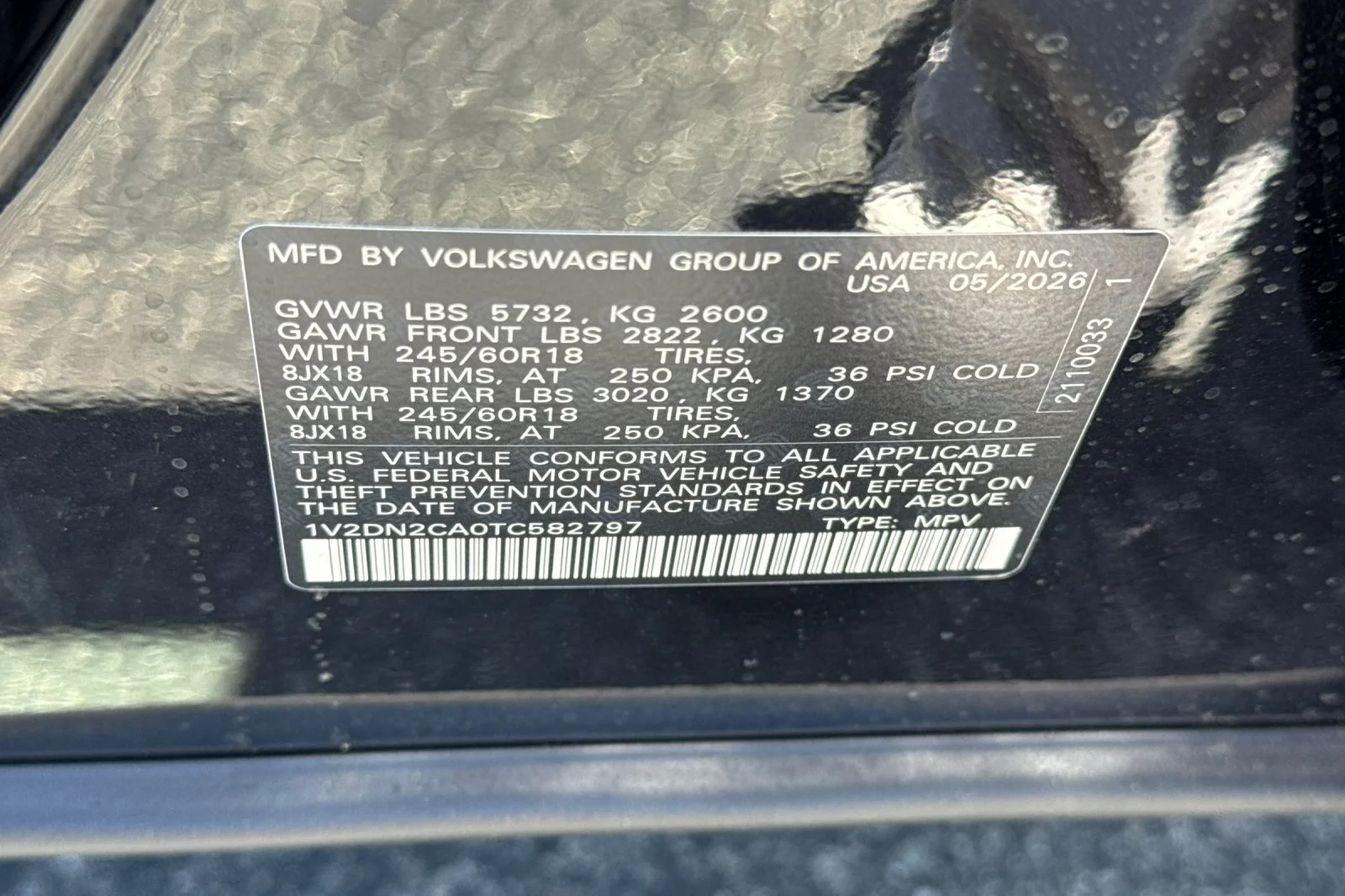 New 2026 Black Volkswagen 2.0T SE image 27